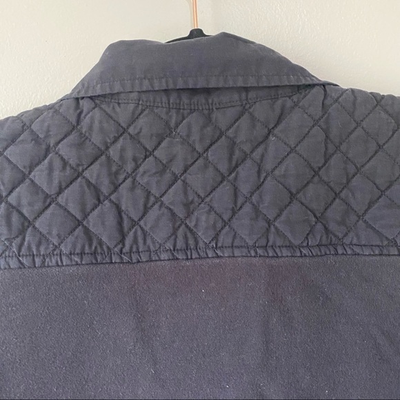 Croft & Barrow Black Jacket zipper with buttons quilted detailing - Picture 9 of 9